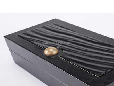 Деревянная Подарочная Коробка Для Хранения Кофе-капсул Nespresso Из Черной Искусственной Кожи Pu,А Также Для Чайных Пакетиков
